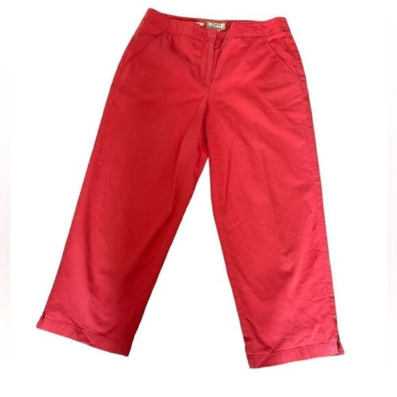 TOMMY BAHAMA Coral Wide Leg Stretch Cropped Capri Pant 6 - Picture 3 of 9